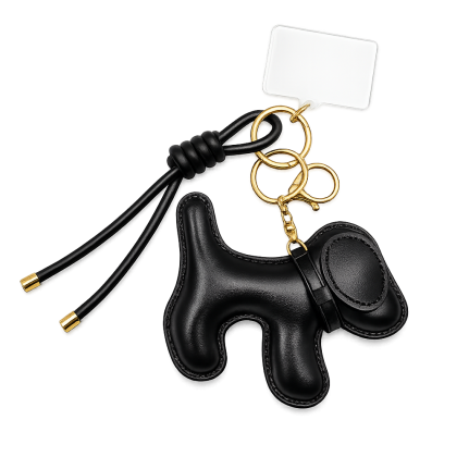 DOG KEYCHAIN - BLACK 