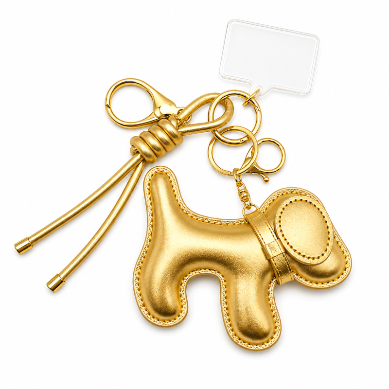 DOG KEYCHAIN - GOLD 