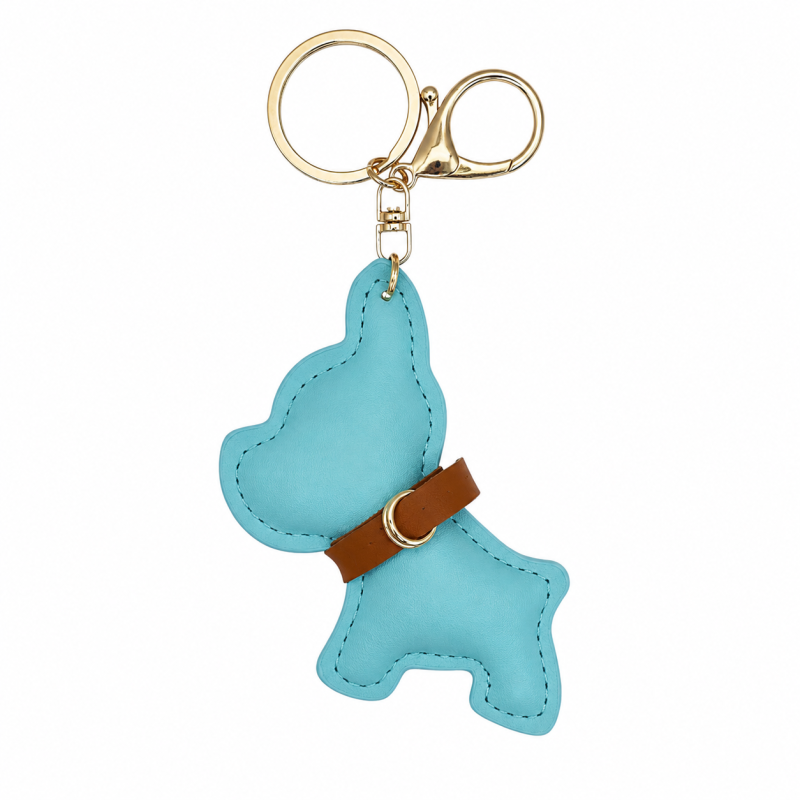 DOG KEYCHAIN CHARM - LIGHT BLUE 