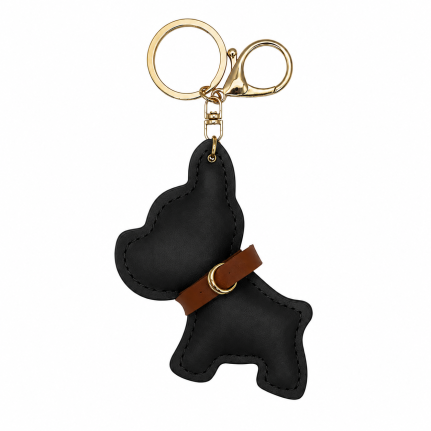 DOG KEYCHAIN CHARM - BLACK 