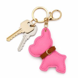 DOG KEYCHAIN CHARM - LIGHT BLUE 