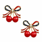 CHERRY EARRINGS - FLAG 