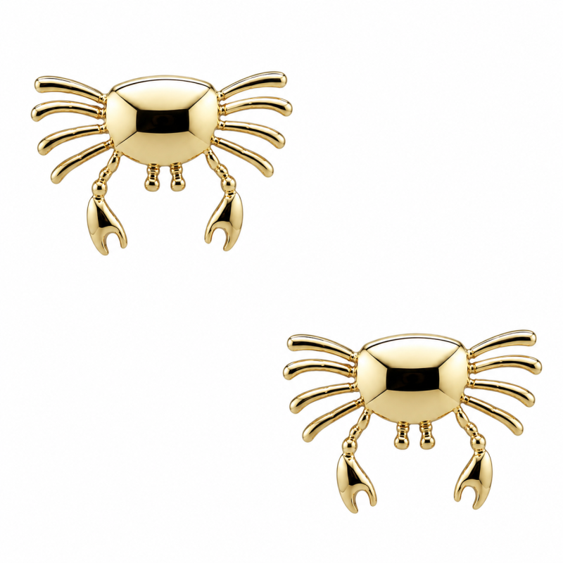 CRAB EARRINGS - GOLD 