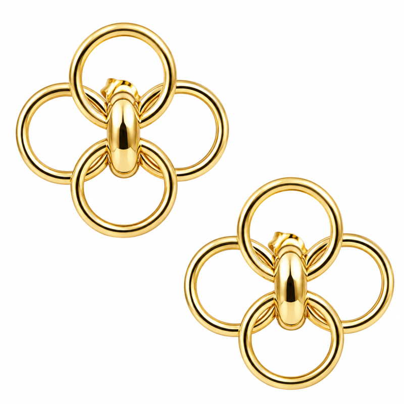 FLOWER EAR - GOLD 