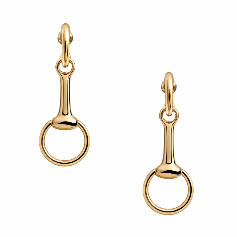 HORSEBIT EARRINGS - GOLD