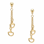 HORSEBIT EARRINGS - GOLD 