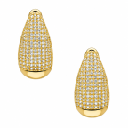 RHINESTONE TEAR DROP - GOLD 