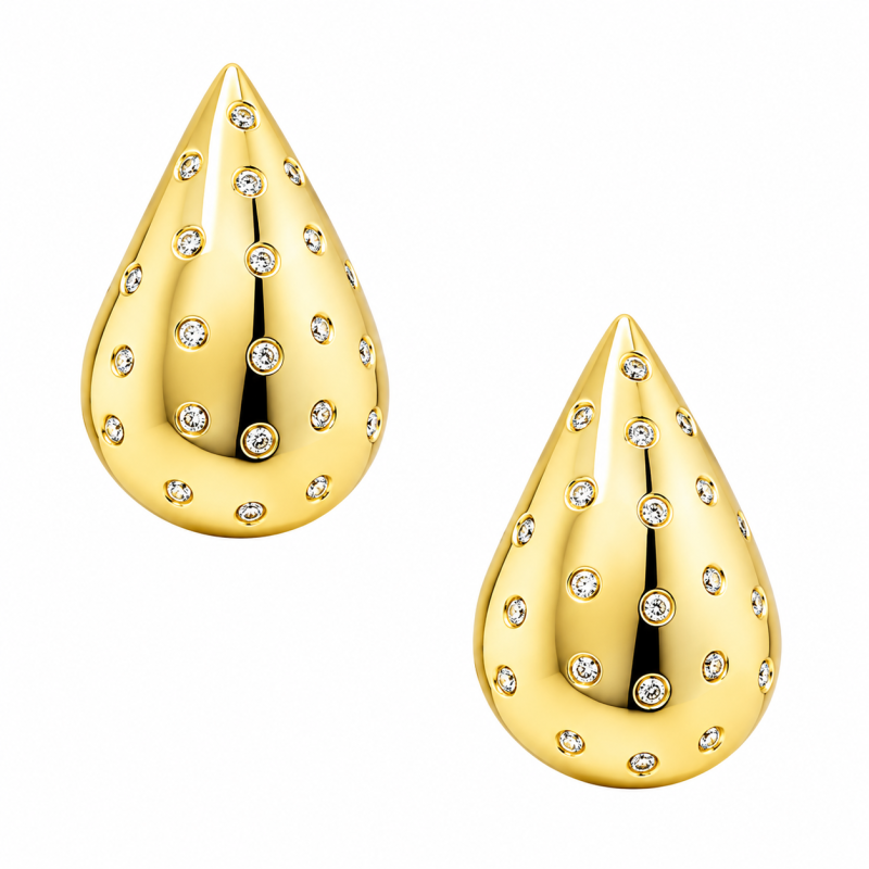 TEAR DROP EARRING - GOLD 