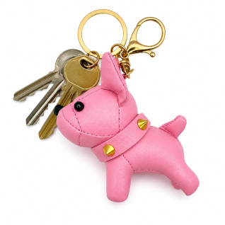 FRENCH BULLDOG KEYCHAIN CHARM - LEOPARD 
