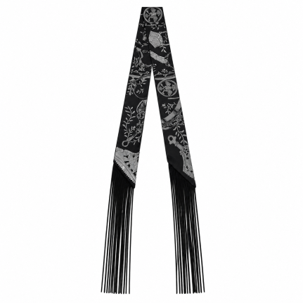 TASSEL TWILLY - GREY & BLACK 