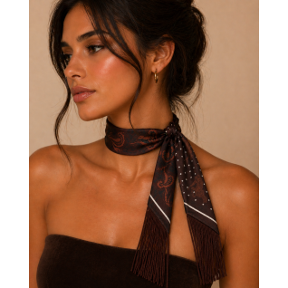 TASSEL TWILLY - DARK BROWN
