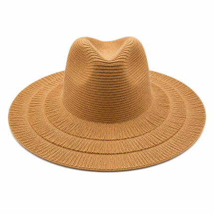 FRINGE STRAW HAT - CAMEL 