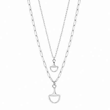 HORSEBIT NECKLACE - SILVER 
