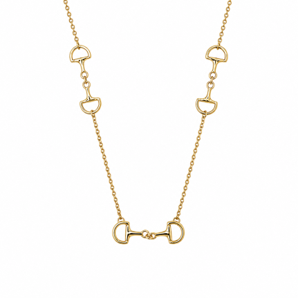 HORSEBIT NECKLACE - GOLD DIPPED 