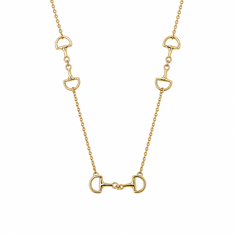 HORSEBIT NECKLACE - GOLD DIPPED 