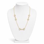 HORSEBIT NECKLACE - GOLD DIPPED 