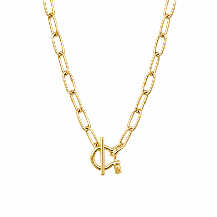 TOGGLE HORSEBIT NECKLACE - GOLD DIPPED 