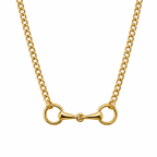 HORSEBIT NECKLACE - GOLD DIPPED 