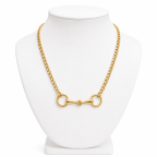 HORSEBIT NECKLACE - GOLD DIPPED 