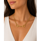HORSEBIT NECKLACE - GOLD DIPPED 