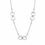 HORSEBIT NECKLACE - WHITE GOLD 