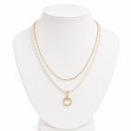 HORSEBIT LAYERED NECKLACE - GOLD 