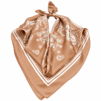 SILK SCARF - TAUPE 