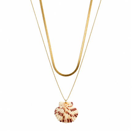 SHELL NECKLACE - GOLD 