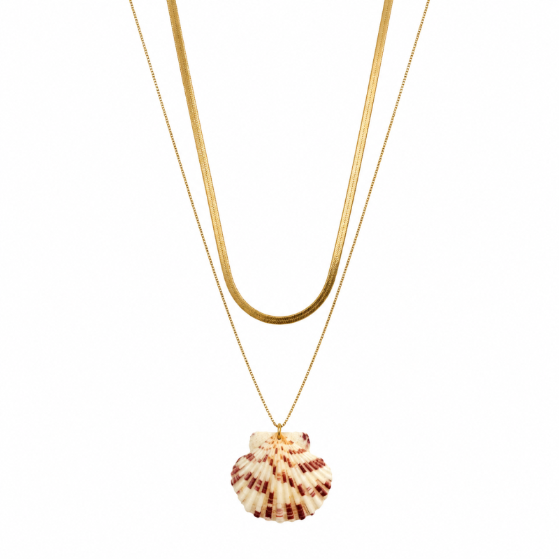 SHELL NECKLACE - GOLD 