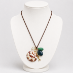SHELL NECKLACE - BROWN 