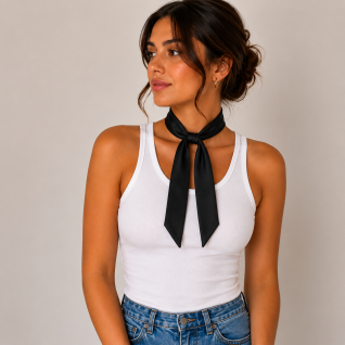 TWILLY SCARF - BLACK 