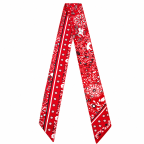 TWILLY SCARF - RED & WHITE 