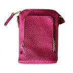 3 ZIPPER CROSSBODY - FUCHSIA