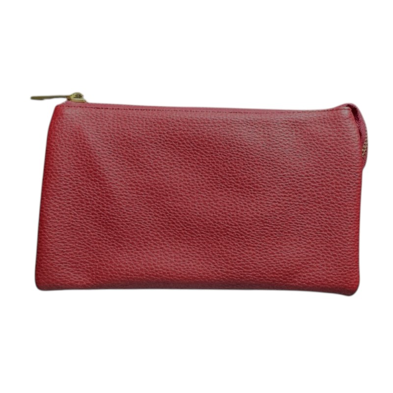 LARGE 5 COMPARTMENT CROSSBODY OR WRISTLET -BURGUNDY