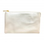 LARGE 5 COMPARTMENT CROSSBODY OR WRISTLET - METALLIC IVORY 