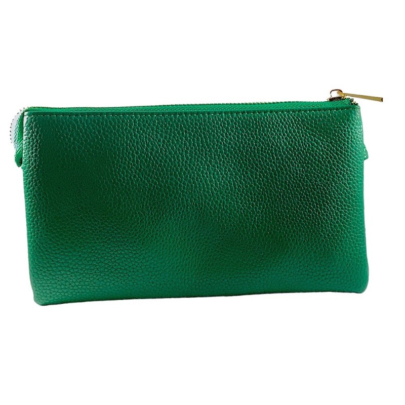 LARGE 5 COMPARTMENT CROSSBODY OR WRISTLET - GREEN