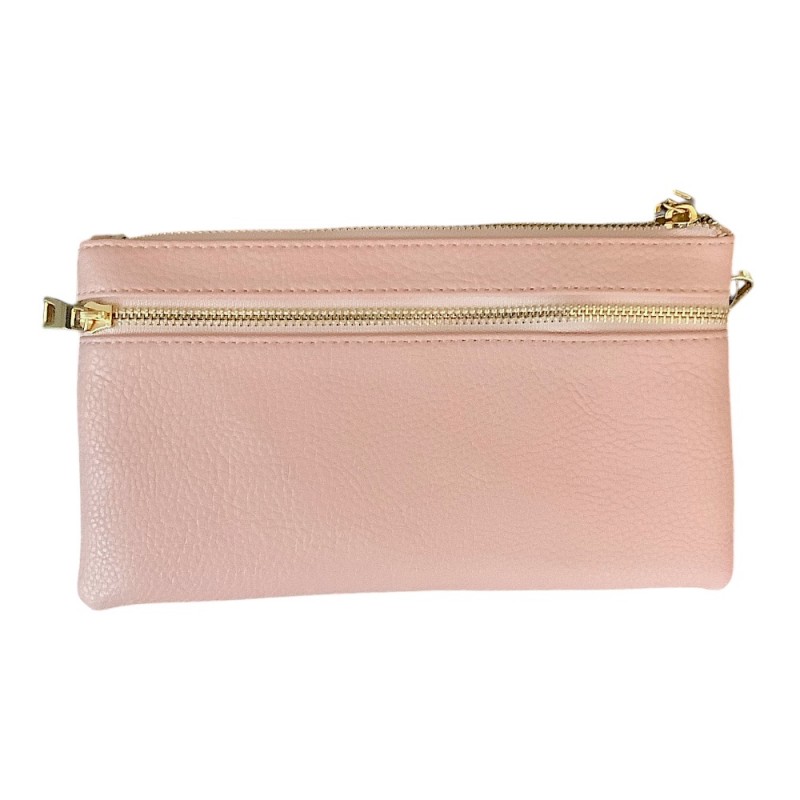 COMPARTMENT CROSSBODY OR WRISTLET - BLUSH