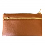 COMPARTMENT CROSSBODY OR WRISTLET - CAMEL