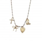 GOLD CHARM NECKLACE - WESTERN 
