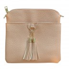 FRINGE CROSSBODY BAG - BLUSH 