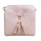 FRINGE CROSSBODY BAG - BABY PINK 