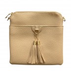 FRINGE CROSSBODY BAG - LIGHT BEIGE 