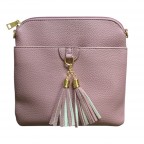 FRINGE CROSSBODY BAG - LIGHT PURPLE 