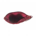  BEADED COIN BAG - FOOTBALL RED 