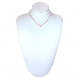 SEED BEAD NECKLACE - PINK 