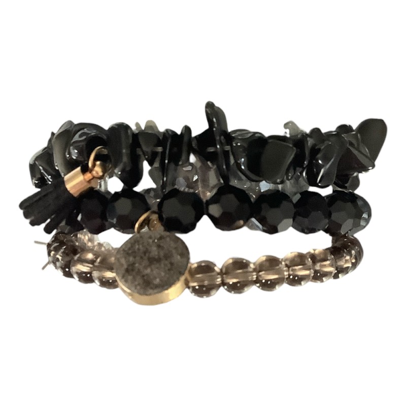STRAND STONE BRACELET - BLACK 