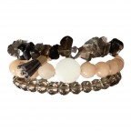 STRAND STONE BRACELET - GREY 