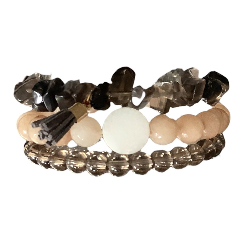 STRAND STONE BRACELET - GREY 