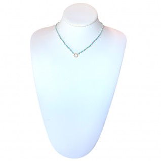 SEED BEAD NECKLACE - TURQUOISE 