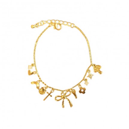 VARIETY CHARM BRACELET - GOLD 